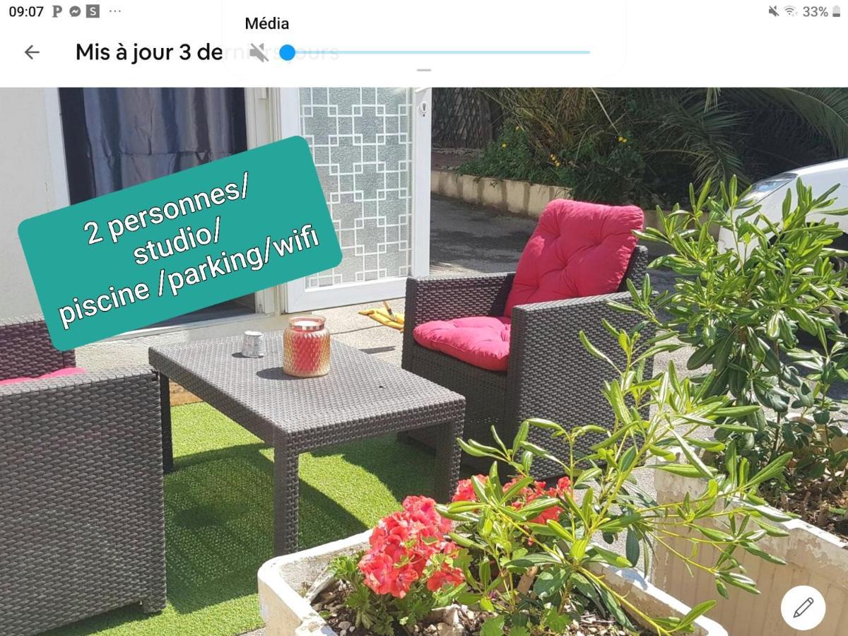 gite du stade Le cottage studio sur cour parking piscine Marseille Extérieur photo